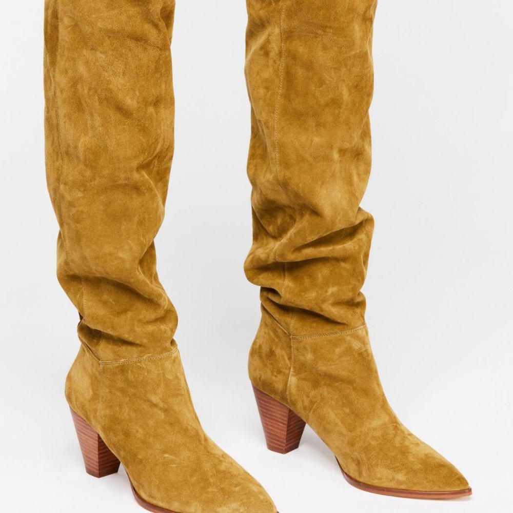 Free People Presley Over The Knee Suede Boots